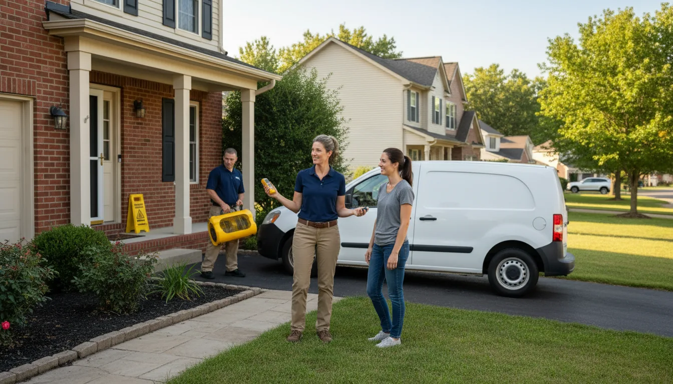 Residential water damage restoration in Cleveland, MS